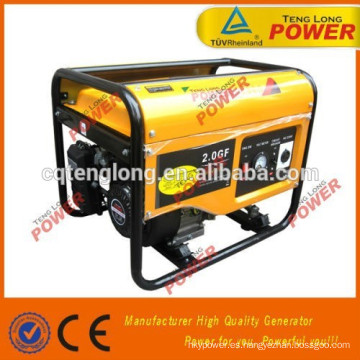 2000W bajo consumo portable LPG gasolina generador en venta caliente